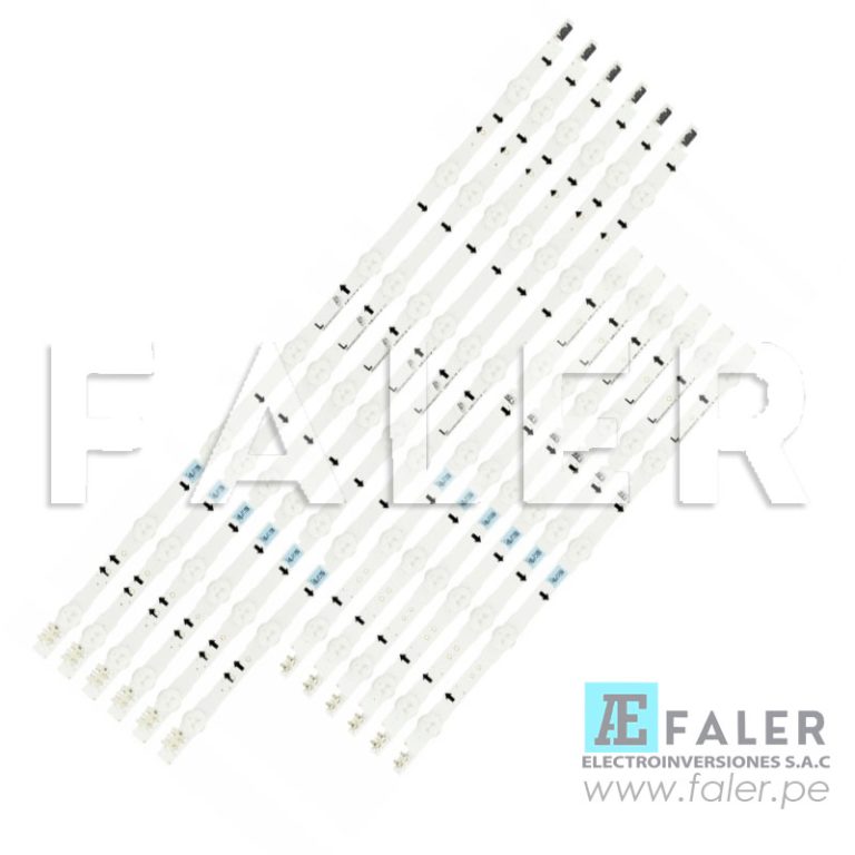 KIT 5 BARRES BANDES 14 LED TV HISENSE 55 HD550S3U51 TA 5X14 3030C